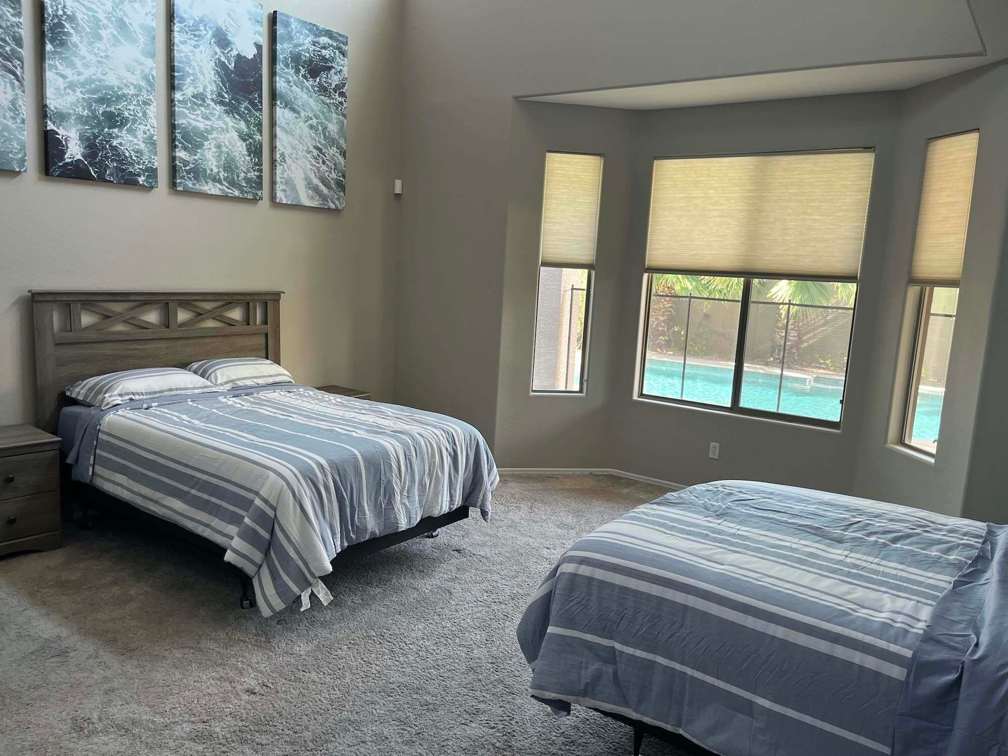 Two double bed bedroom in Algamus gambling treatment treatment facility residence