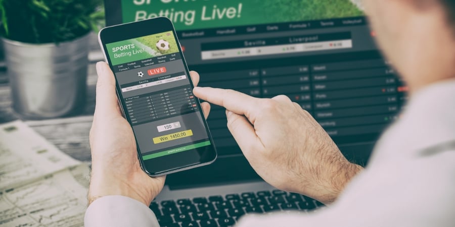 sports betting on mobile device