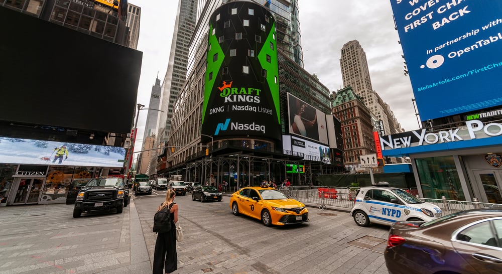 draft kings logo billboard